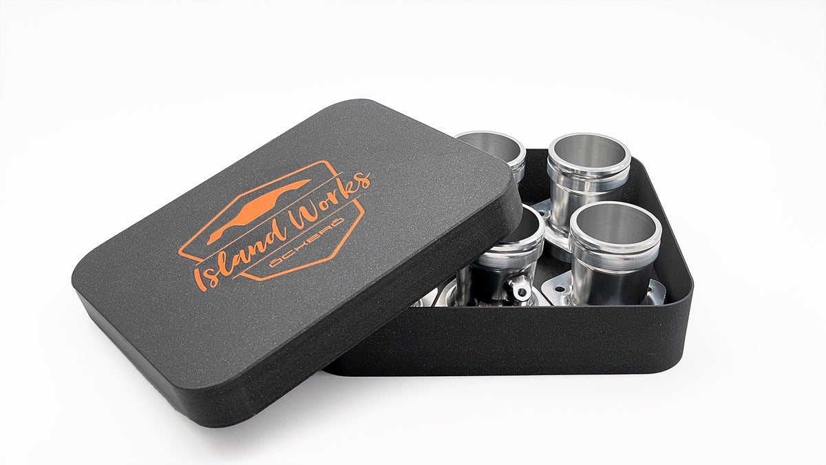 Billet Intake Runners for Porsche 964/993 in 3d printed gift box black_orange