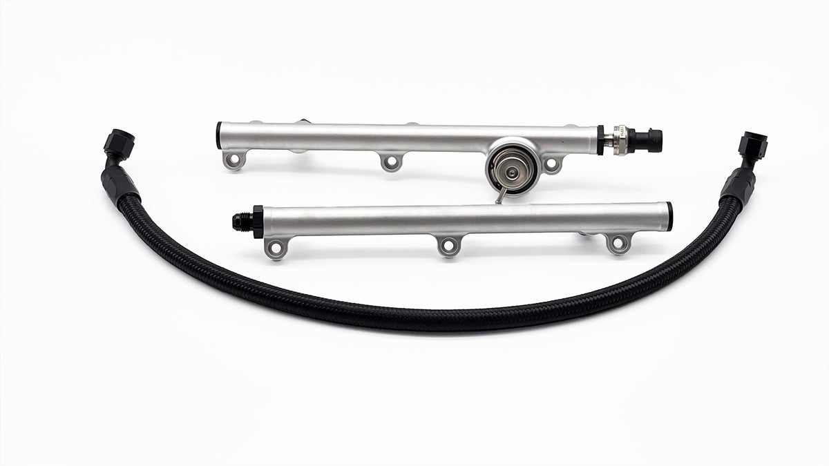 IslandWorks Precision Fuel Rail & Regulator disassembled